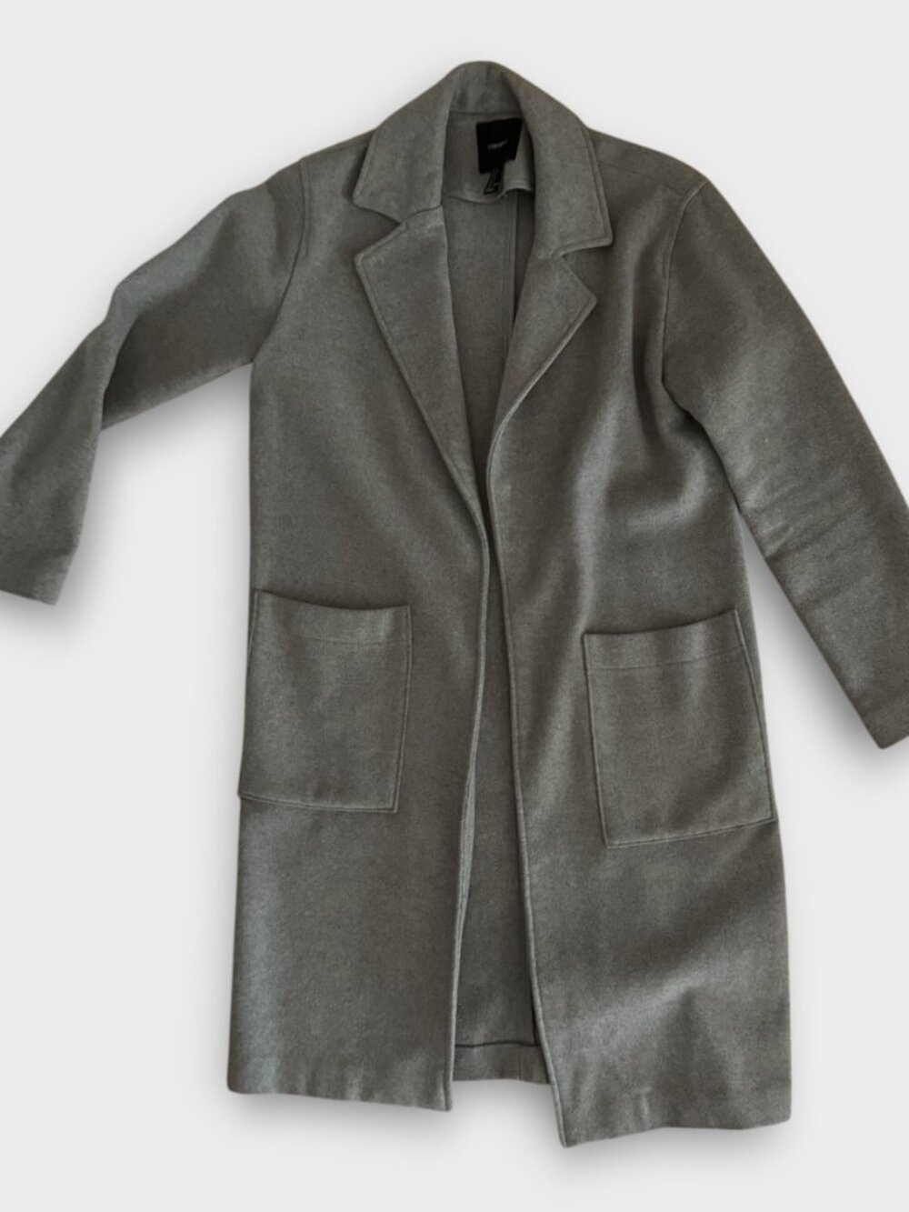 Forever 21 grey wool trench coast - small
